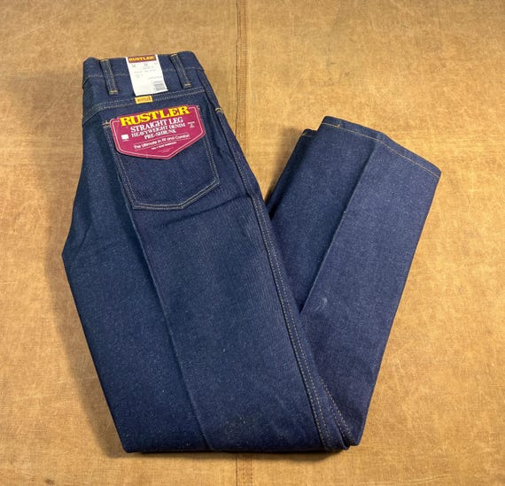 Vintage 80's Rustler Straight Leg Pleated Style Made in USA
