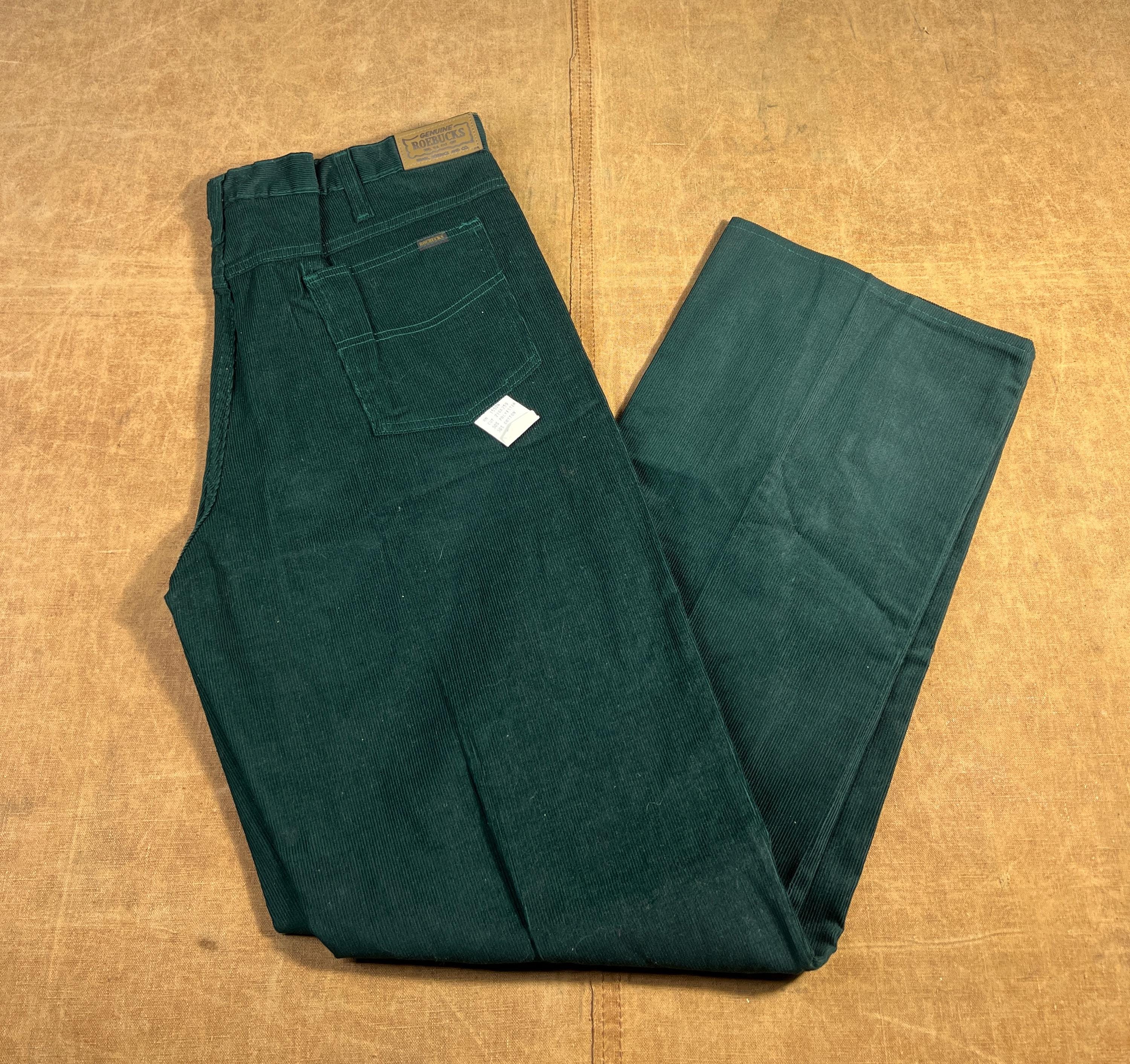 Vintage 70's Sears Roebucks Regular Fit Corduroy Pattern Made in
