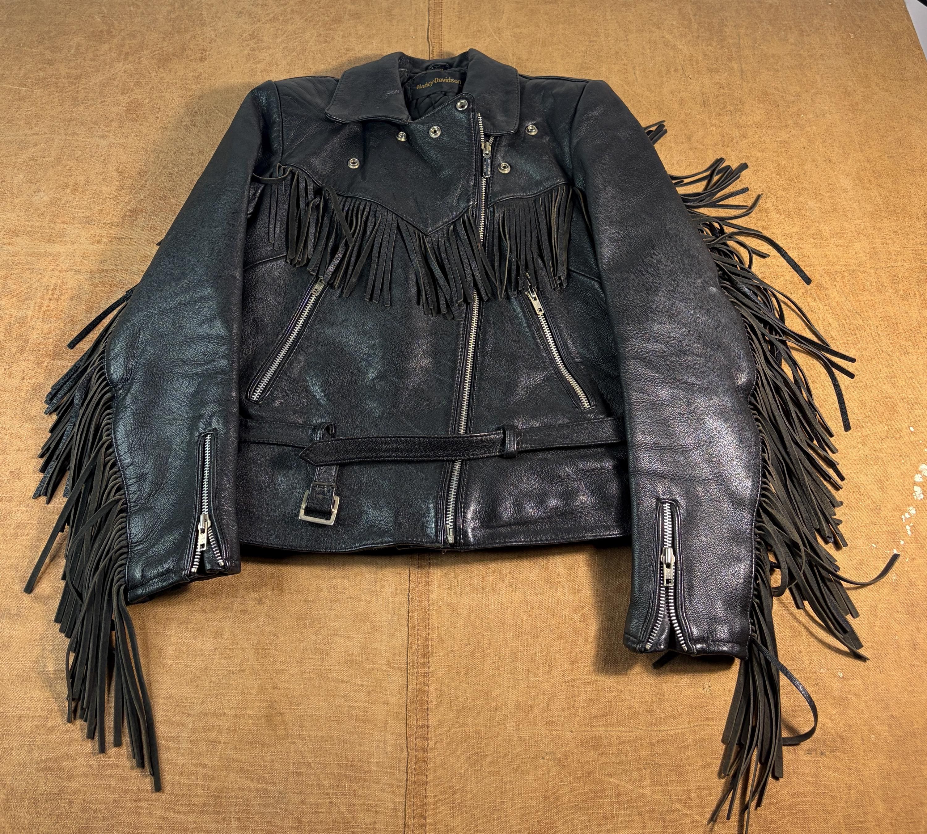 80s Harley Leather Jacket - Etsy