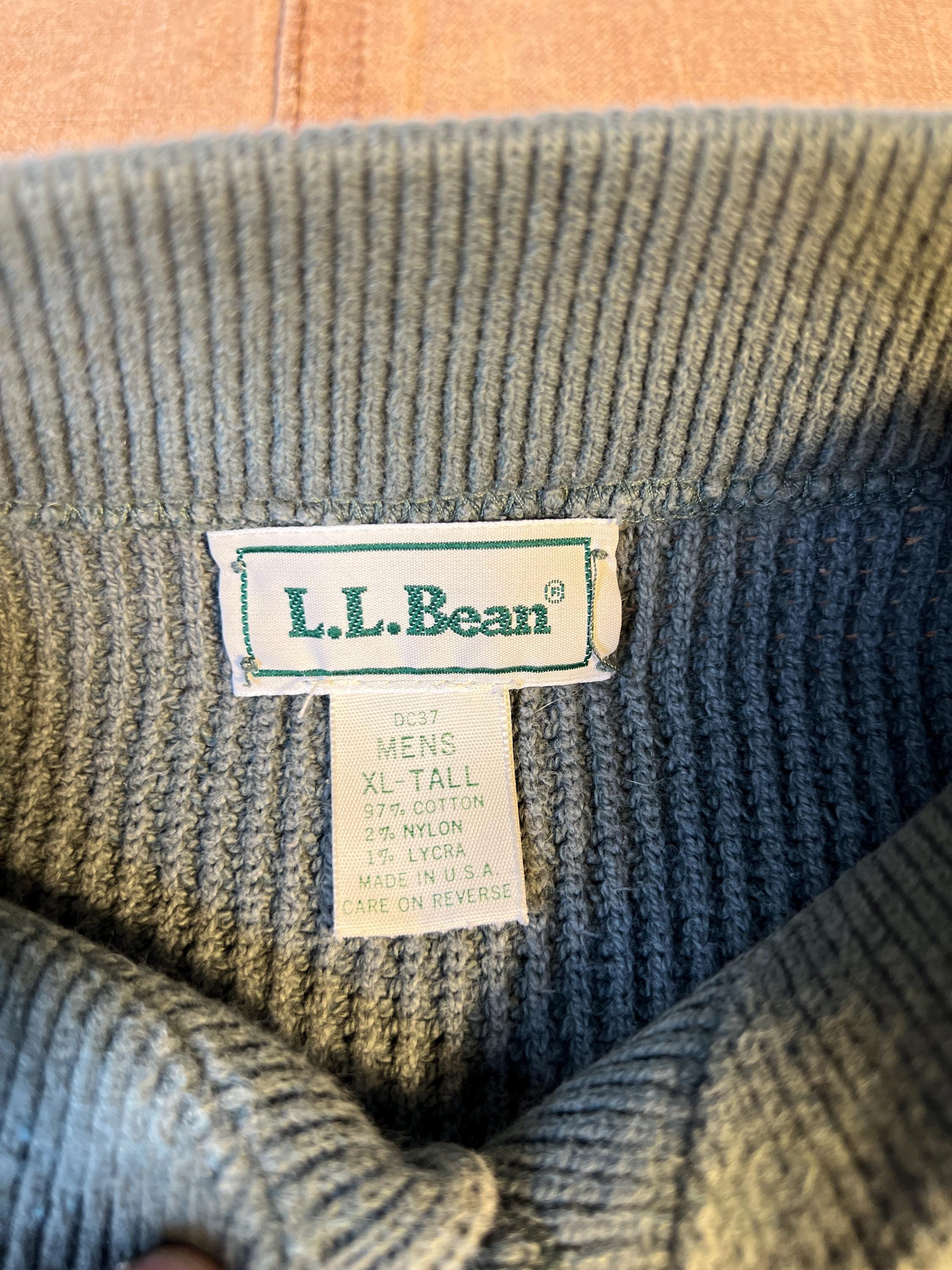 ヴィンテージ 80年代 LL Bean ヘンリー コットン セーター プル 