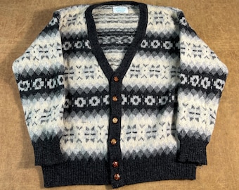 Vintage 80's United Colors of Benetton Geometric Pattern Shetland