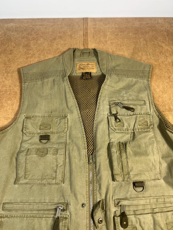 ウェア BAYZOORD 90s Fishing Hunting vest Vintage 90s Eddie Bauer Tactical Hunting Fishing Multi Pocket