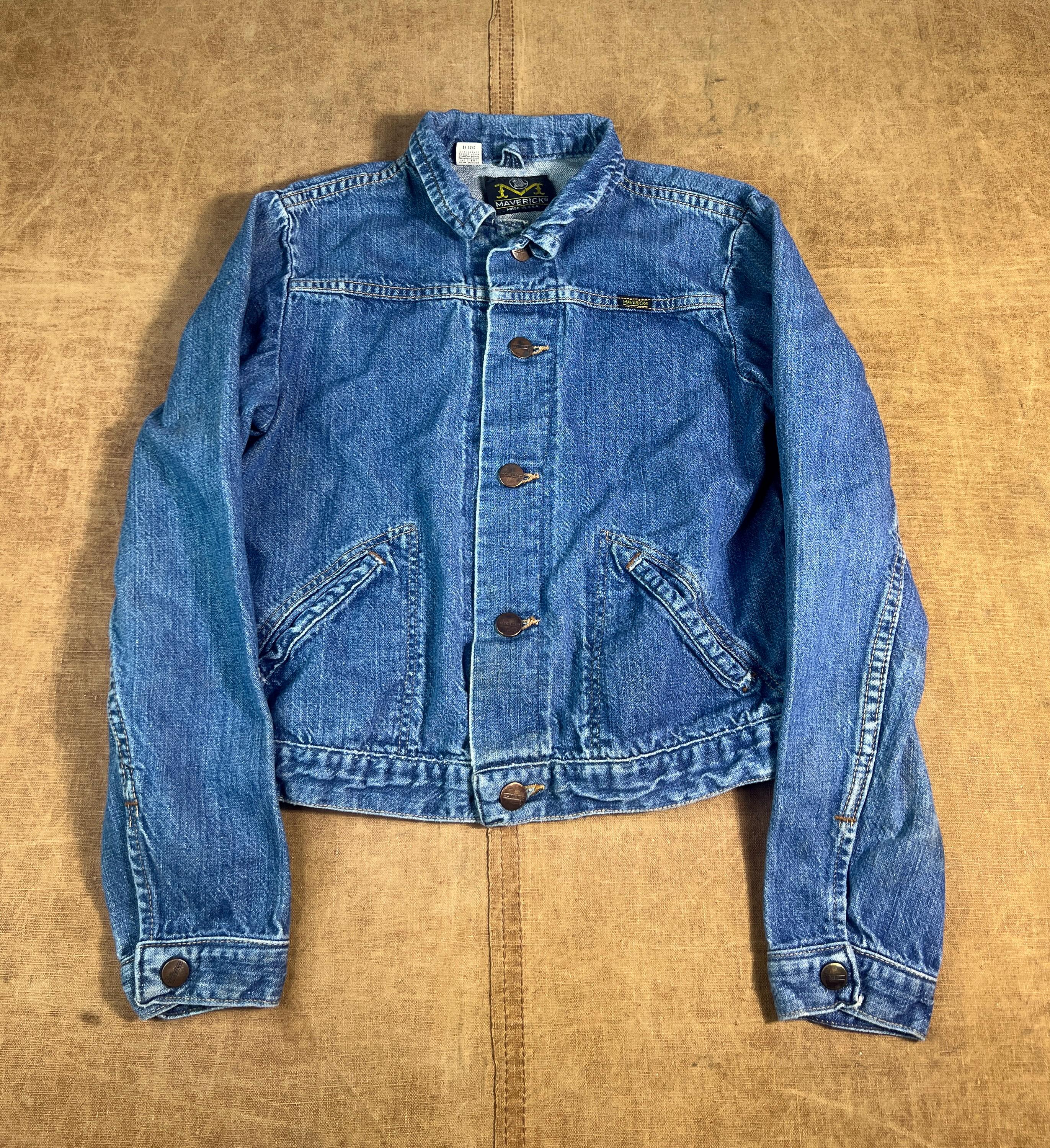 Maverick Vintage Jean Jacket - Etsy
