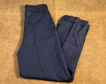 Vintage 80's Yves Saint Laurent Loose Fit Pleated Style 100% Wool