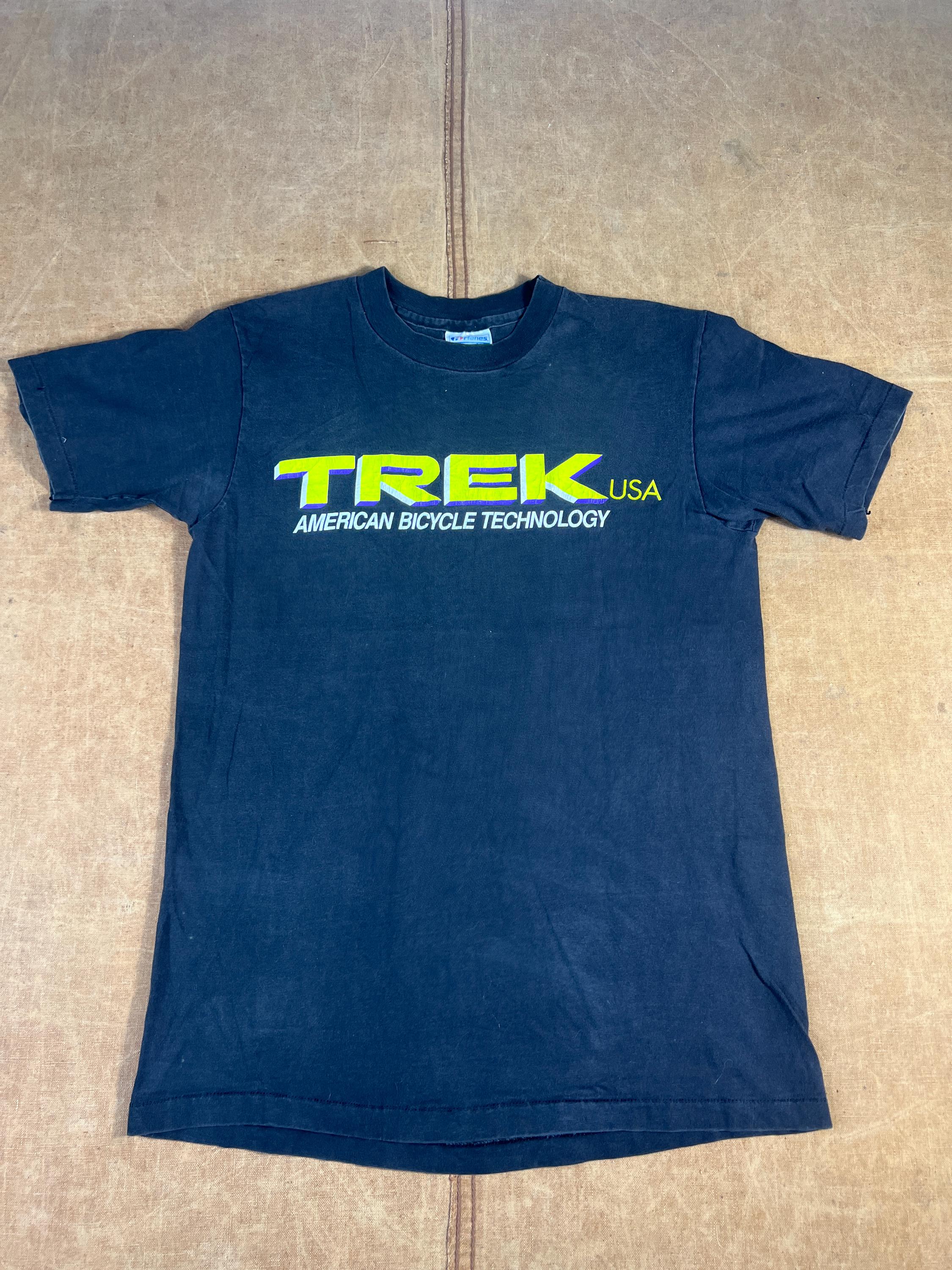 trek bicycle shirt First 50 Cycling Jersey Cycling Short Sleeve Jersey and rayon blend is super soft and durable Vintage 80s Trek Bicycle Biker