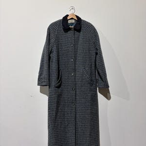 80s USA製 LLbean チェック ロングコート 80s USA製 LLbean チェック