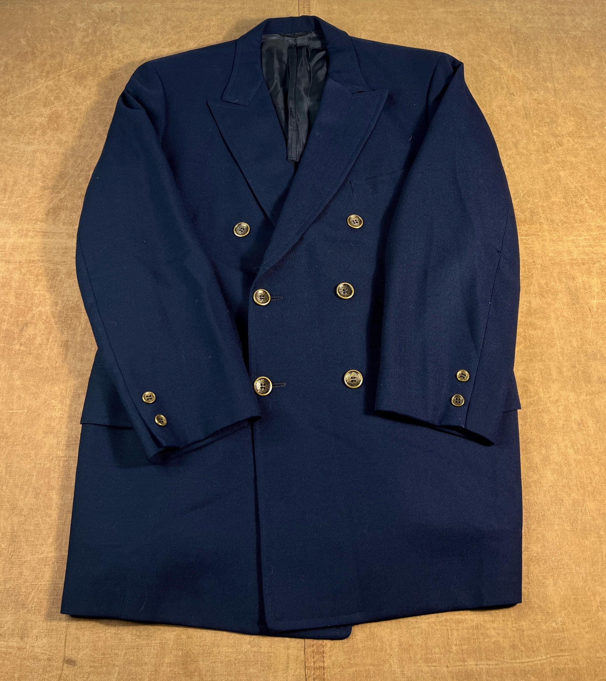50〜60s tailored double jacket Vintage 50s 60s Tweed Wool Sports Coat Blazer Jacket Small Plaid