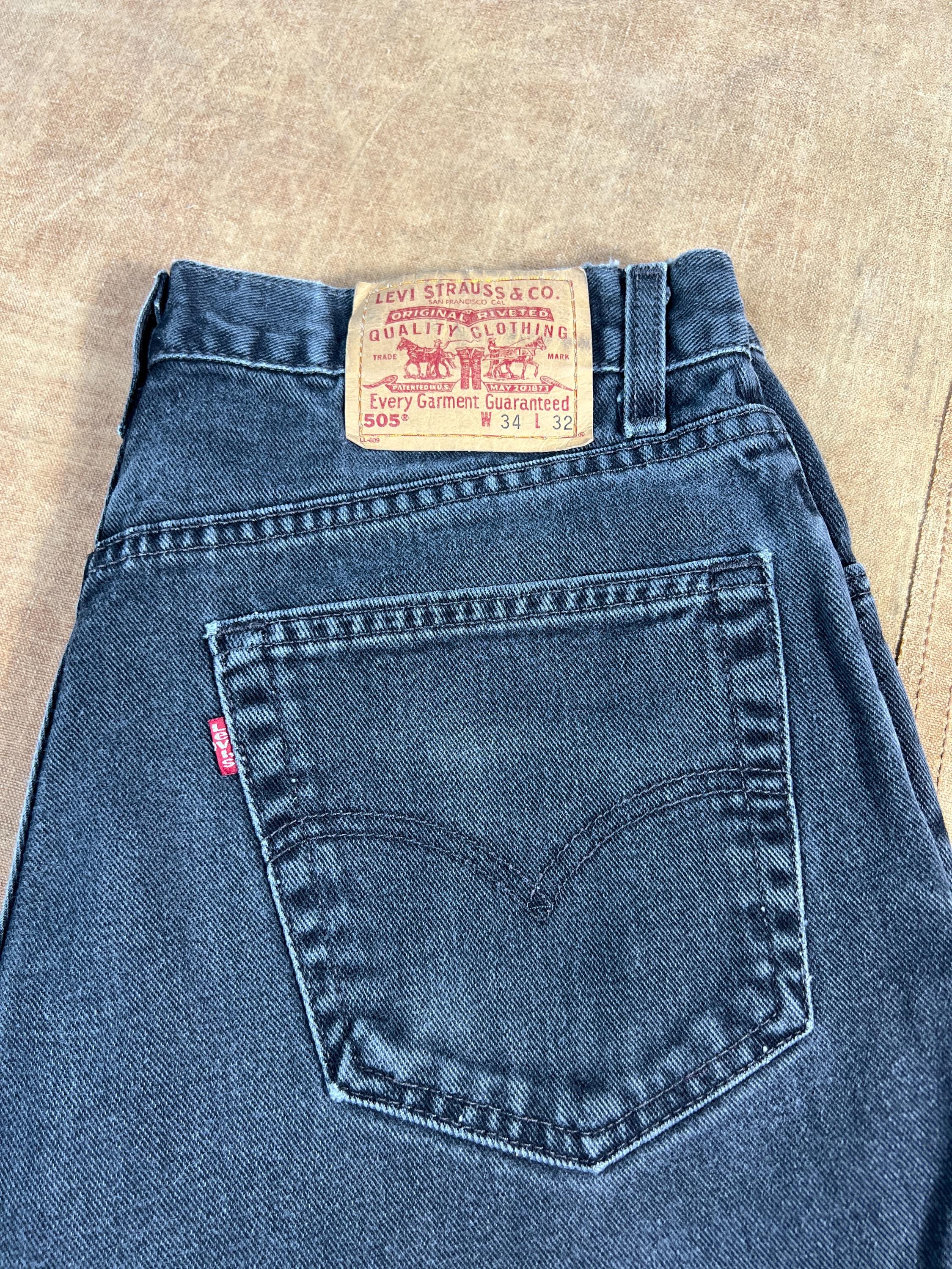Vintage 90's Levis 505 Regular Fit Red Tab Made in USA 100% Cotton