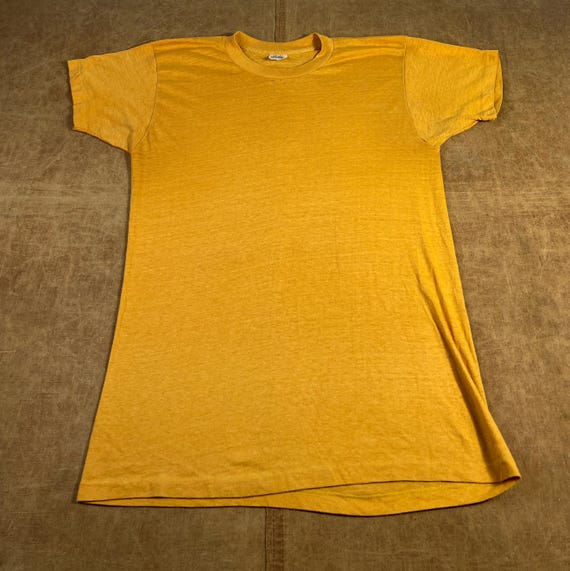 Vintage 70's Target Basic Blank Single Stitch Cot… - image 1