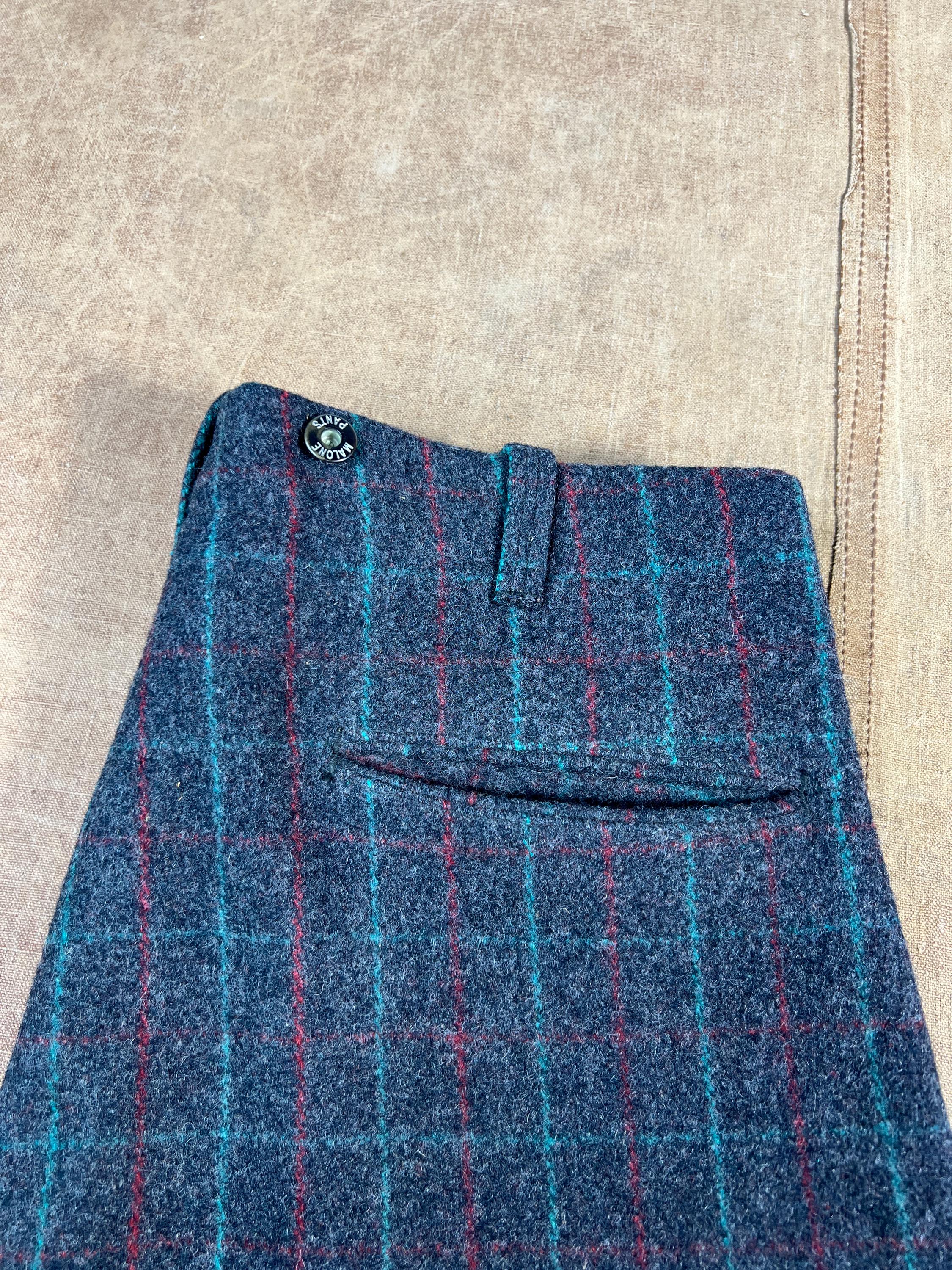 60s Striped Wool Slacks with TALON zipper