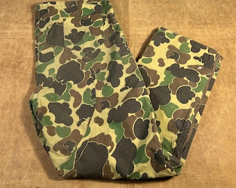 60s Sears Duck Camo Pants Size 29 X 28 Vintage Hunting Trousers - Etsy
