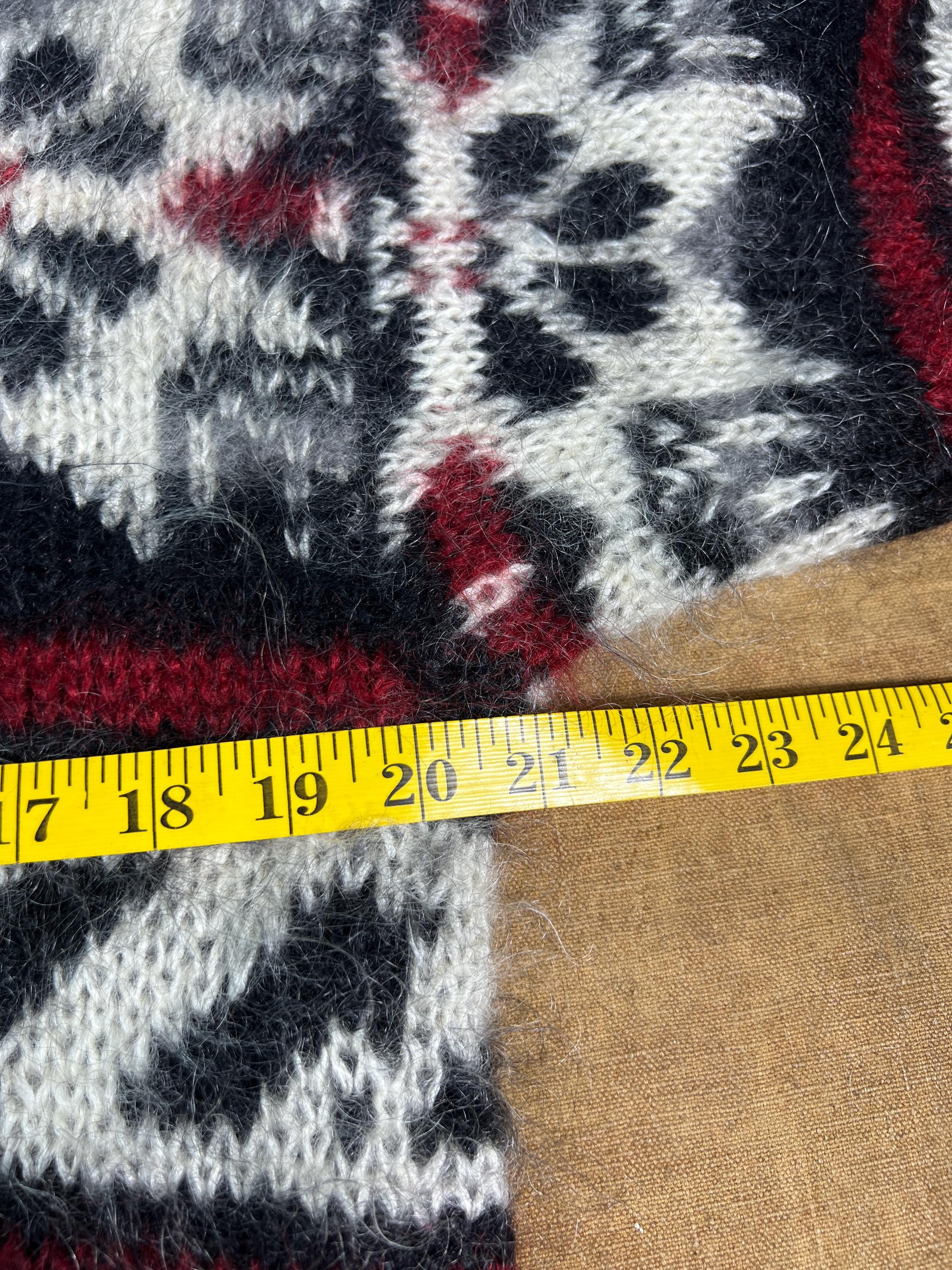 Vintage 80' 90's Woolrich Wool Nordic Scandinavian Cardigan Shaggy