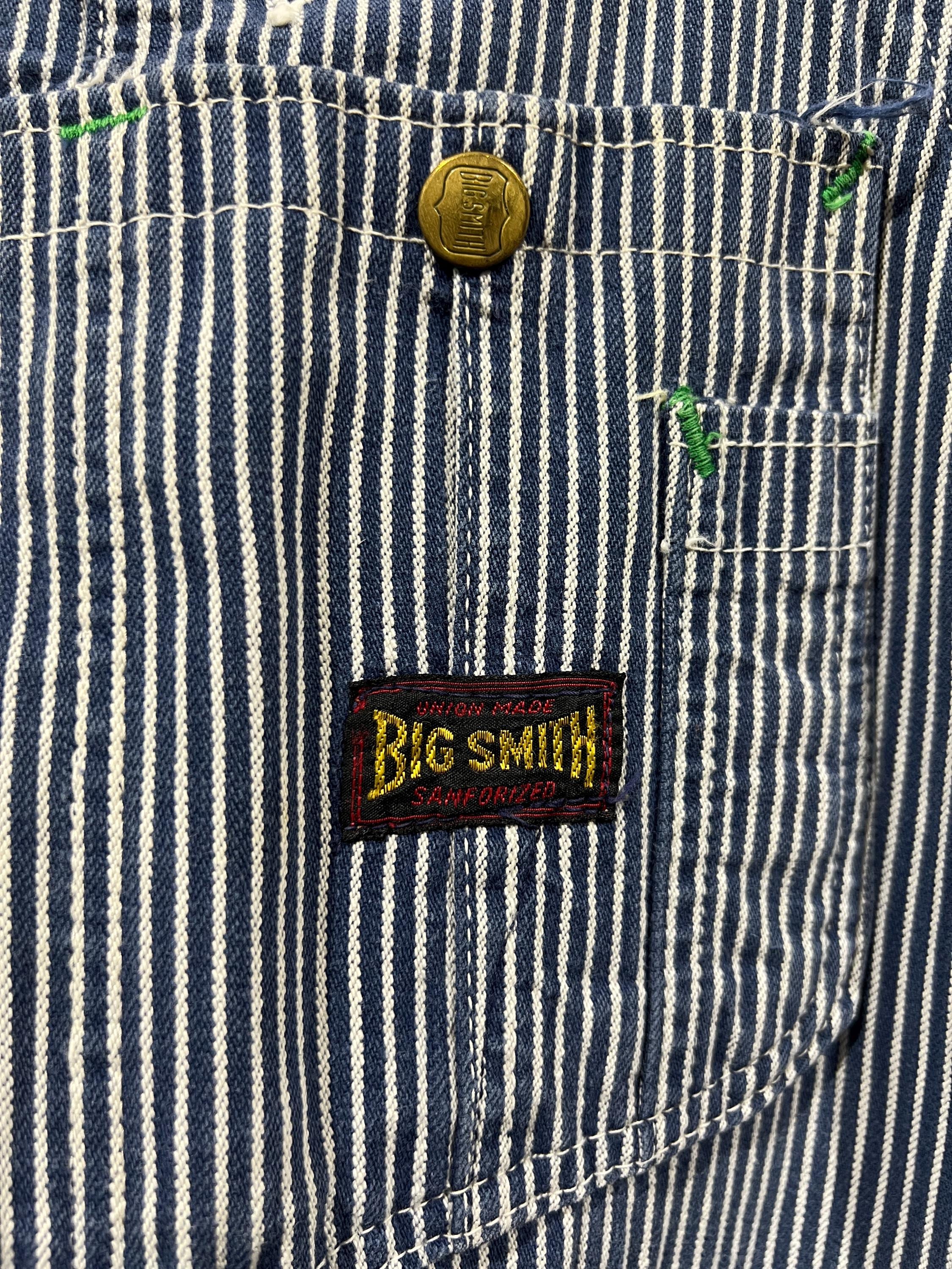 Vintage 60's 70's Big Smith Striped Pattern Union Made Workwear
