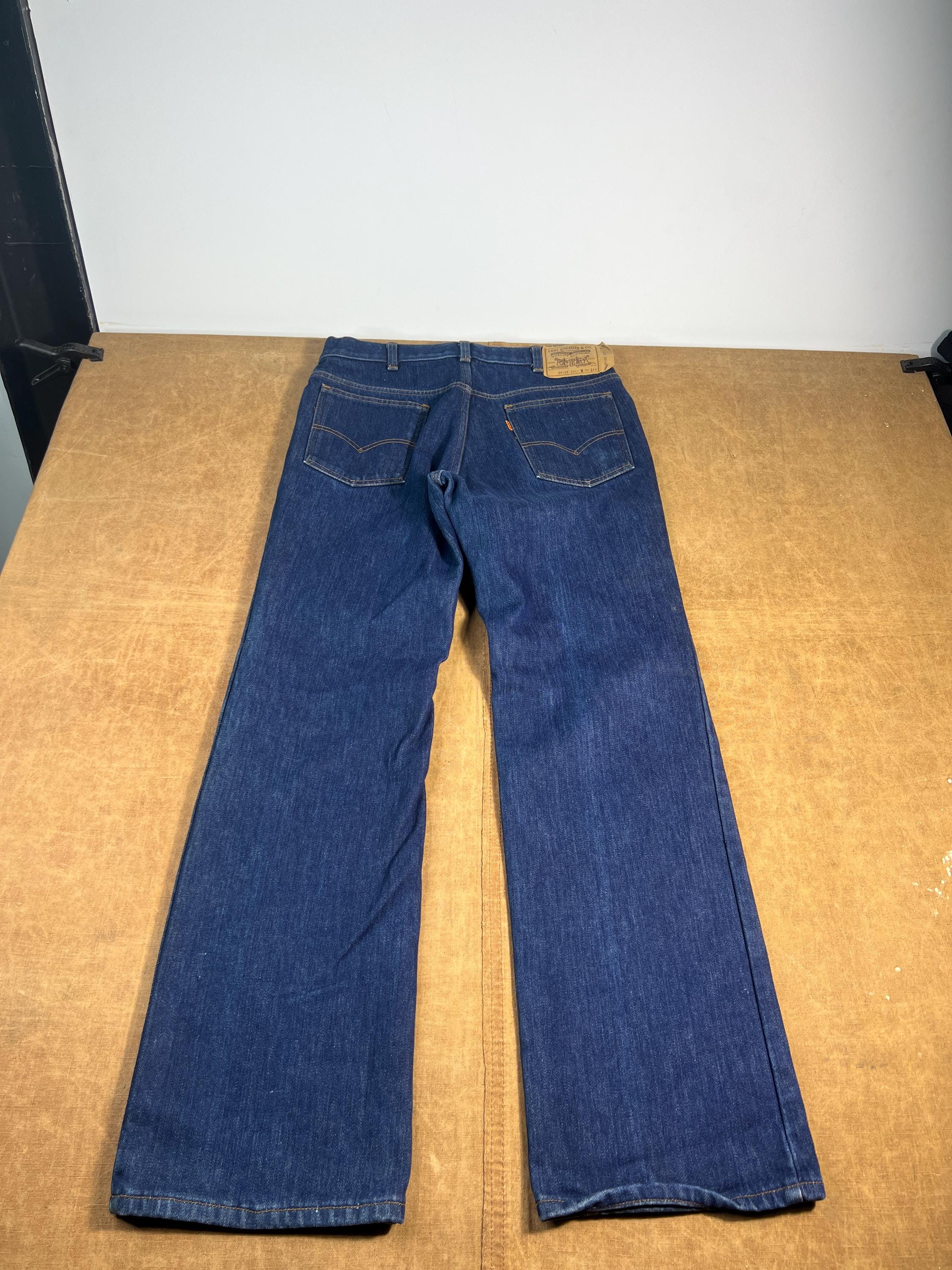 Vintage 70's Levis 517 Bootcut Orange Tab Made in USA Insulated