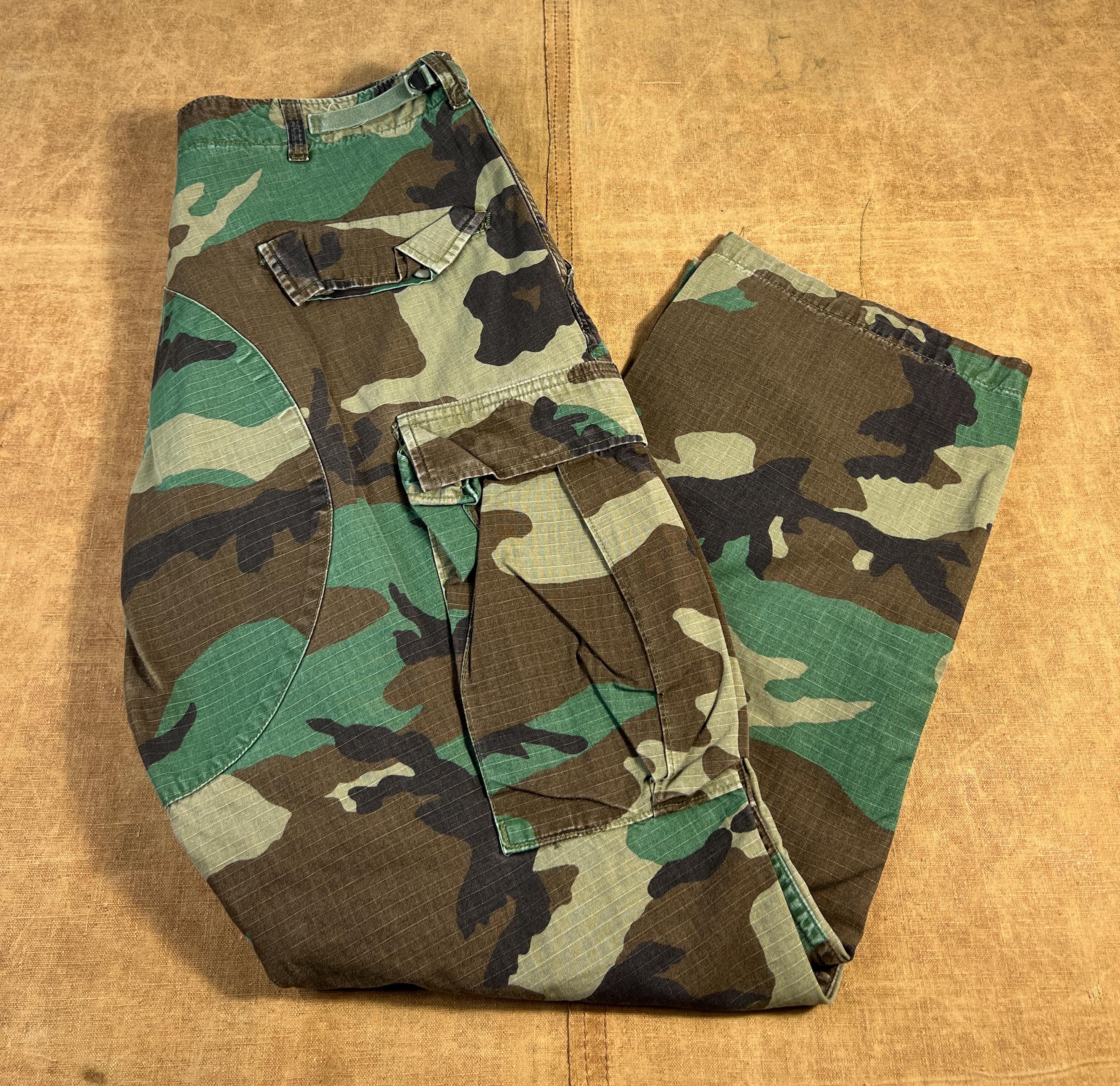 Vintage 90's Woodland Camouflage Pattern Combat Hot Weather 100