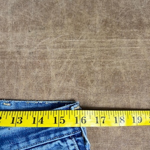 Vintage 70's Wrangler Bell Botom Farm Distressed Repaired Made in USA Blue Denim Jeans 32 x 29 image 18