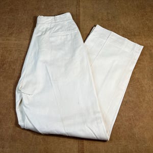 Vintage White Sailor Navy Pants 29 - Etsy