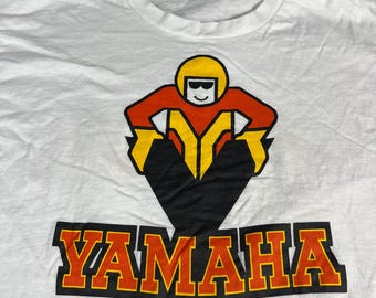 Vintage 70s Yamaha Motorcycle Biker Japanese Made in USA Single