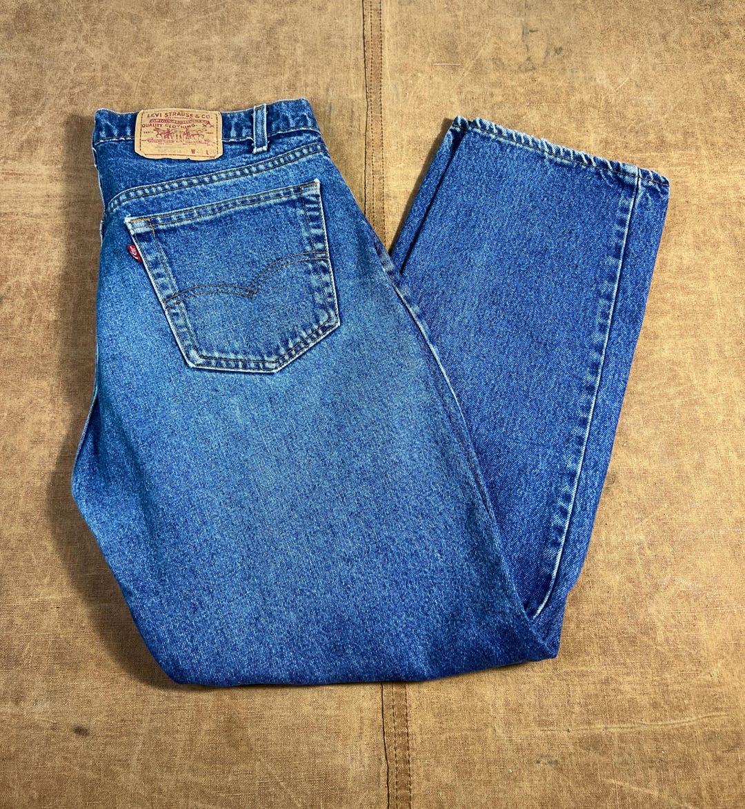 Vintage 80's Levis 505 Regular Fit Straight Leg Red Tab Made in