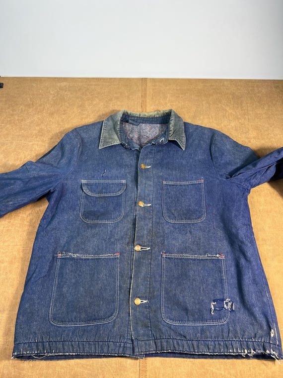 Vintage 60's Wrangler Blue Bell Chore Jacket Blanket Lined Four