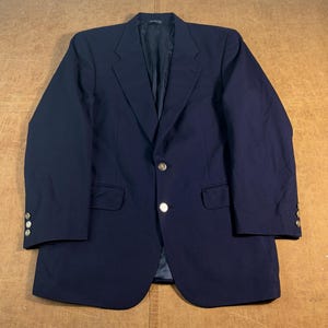 Navy Burberry Blazer - Etsy