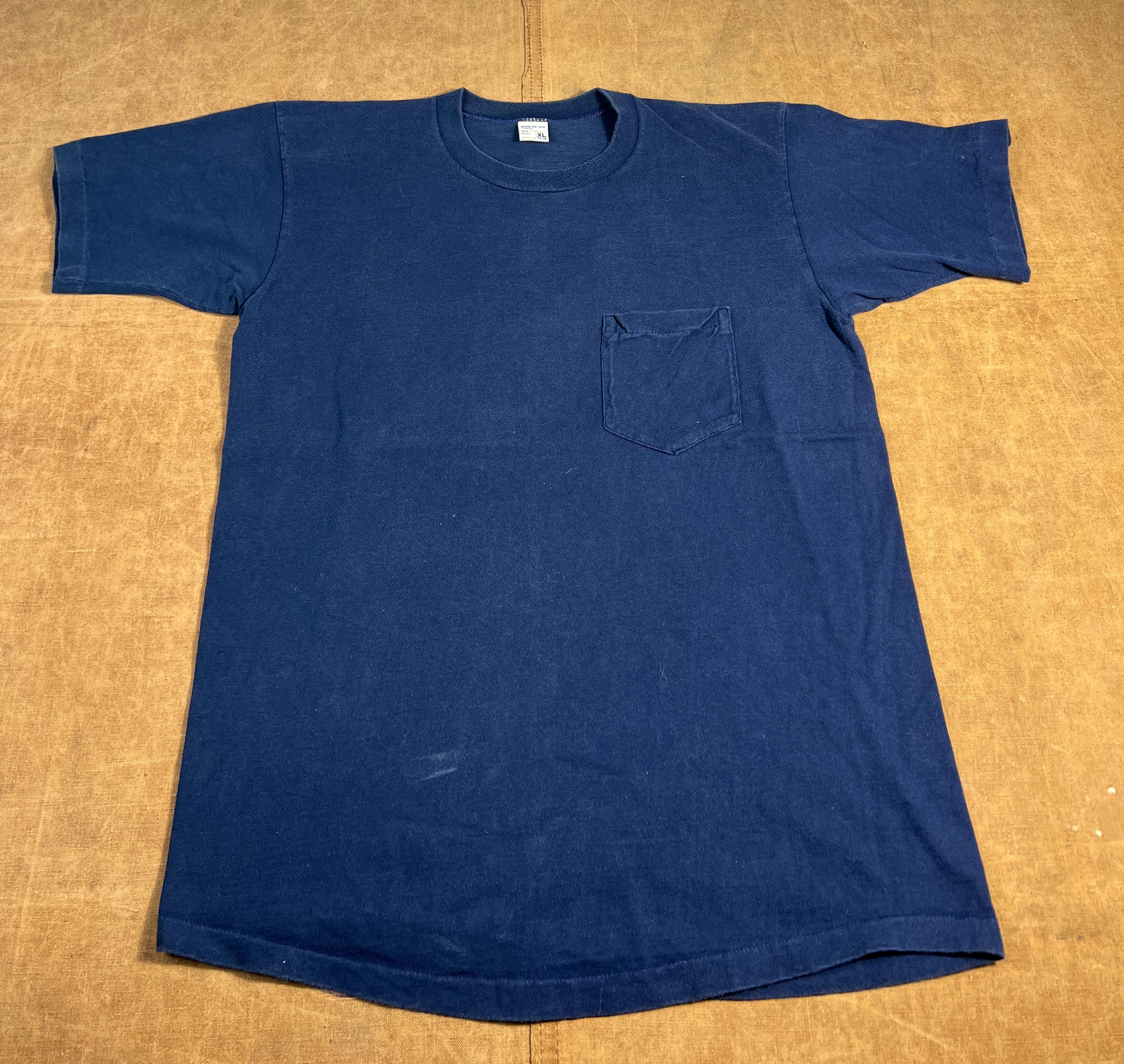 Vintage 70's 100% Cotton Jc Pennys One Pocket Basic Blank Single