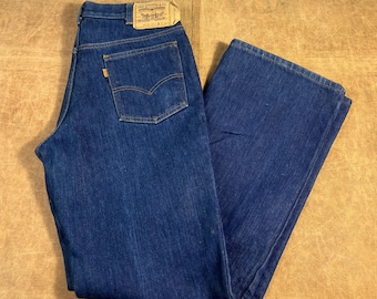 Vintage 70's Levis 517 Bootcut Orange Tab Made in USA Insulated