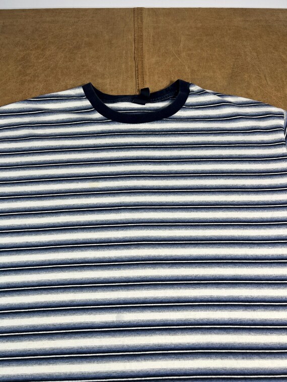 Vintage 2000's Gap Striped Pattern Basic 100% Cot… - image 2