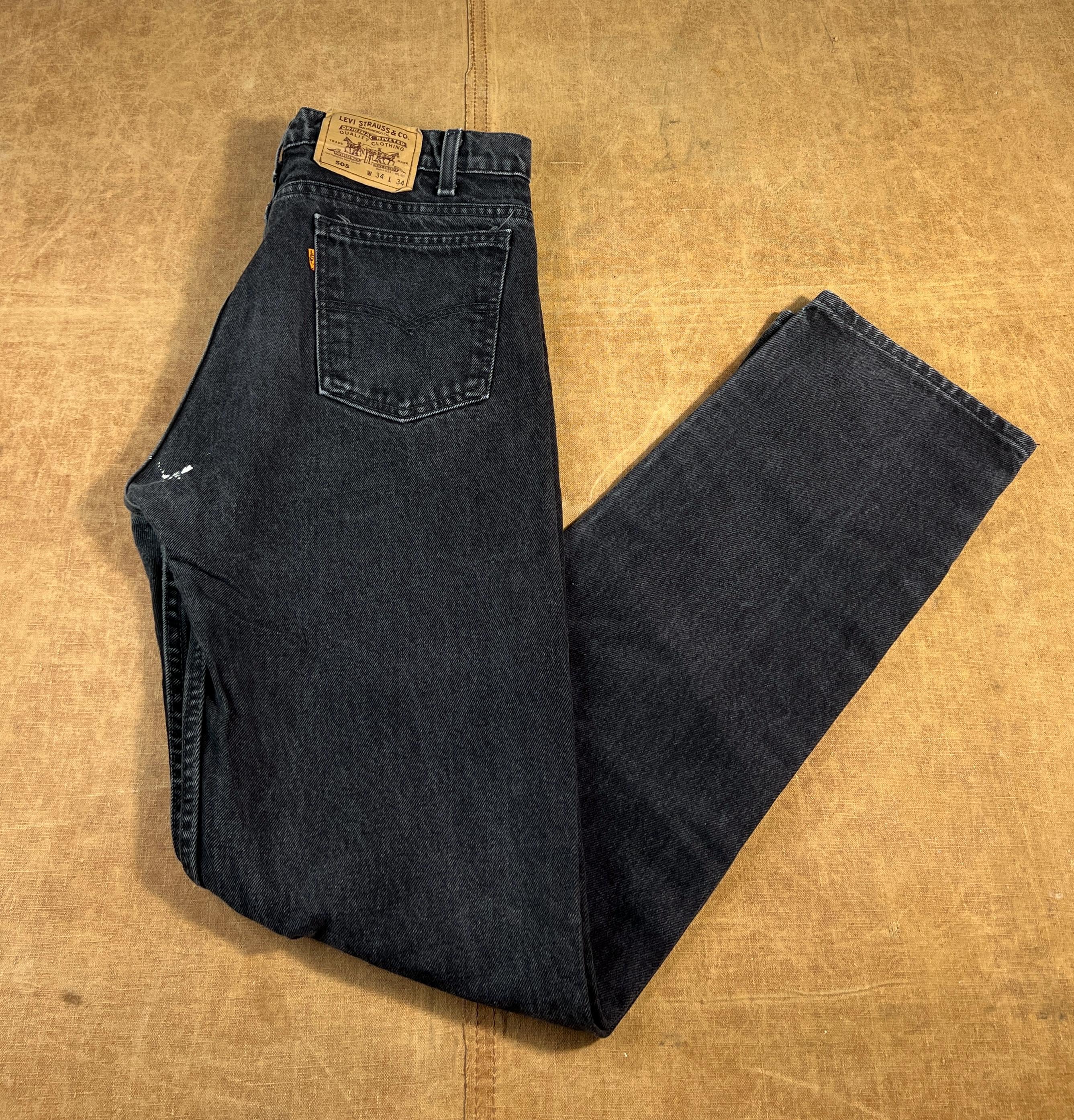 Orange Tab Levis 505 - Etsy