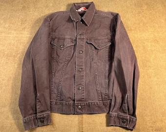 Vintage Y2K Levi's Red Tab Brown Buffalo Hide Leather Type 3