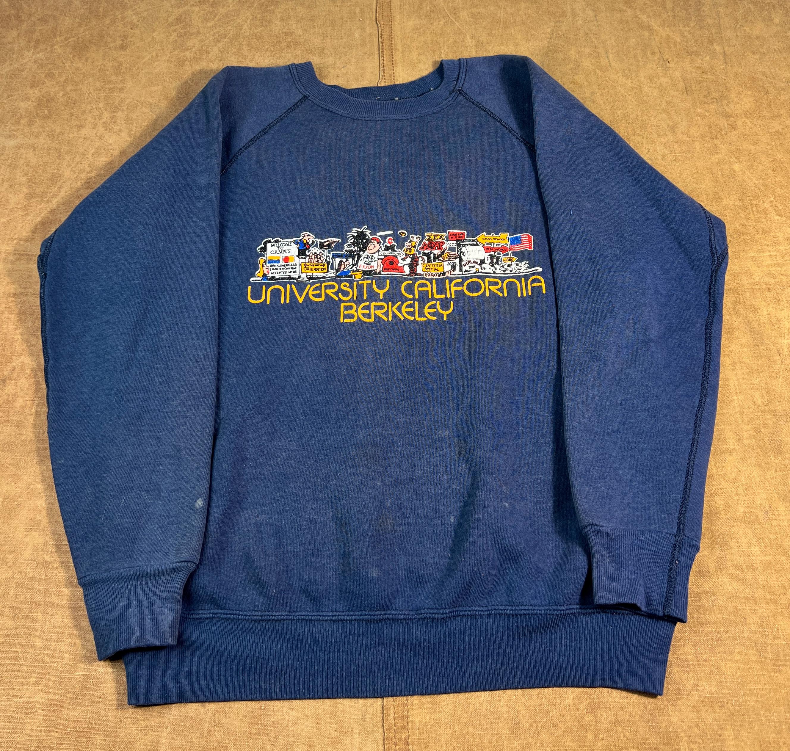 Vintage 70s College Sweatshirt - Etsy