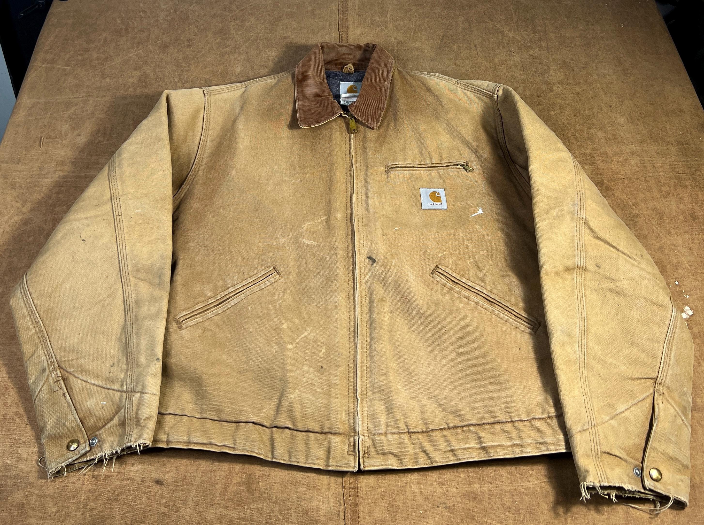 Carhartt Detroit Faded Tan Jacket - Etsy
