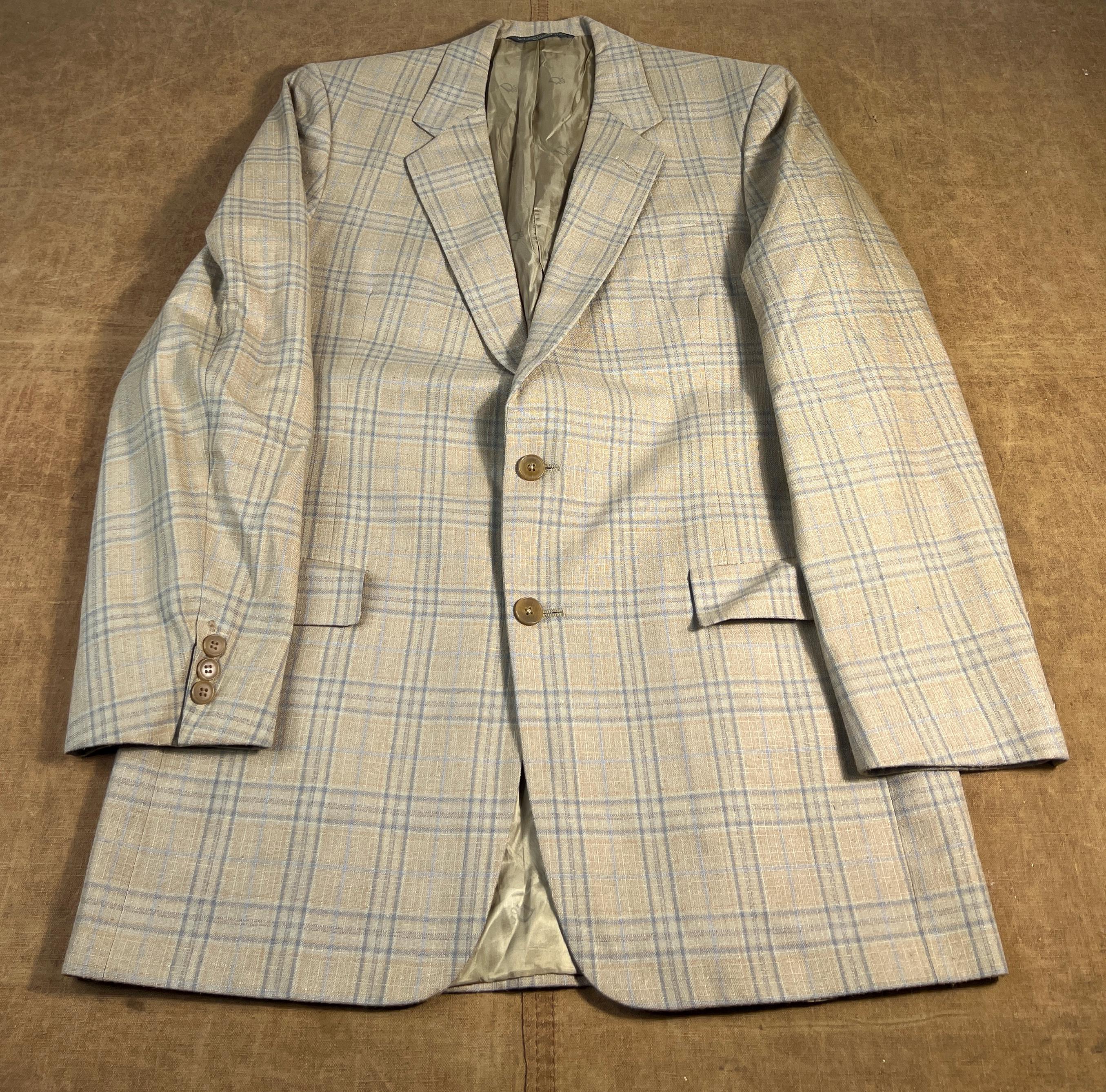 Vintage 80's Christian Dior Monsieur Gayfers Two Pocket Plaid