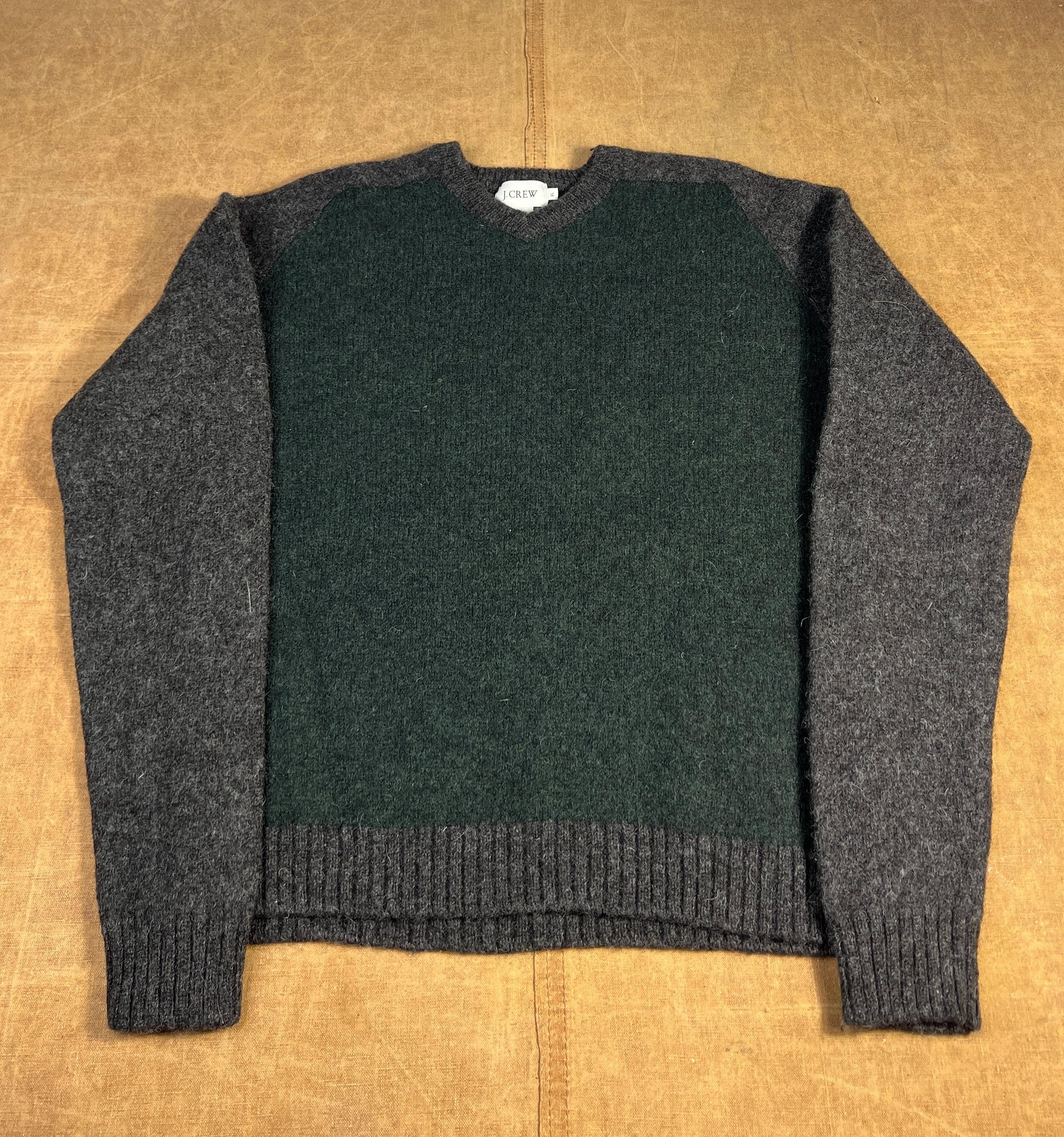 Pull J.Crew Laine D'agneau Fair Isle – Orange, Col V, Manches Longues – Taille M – Neuf Sans étiquette