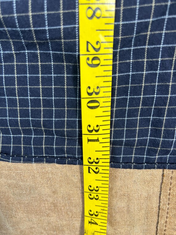 Vintage 90's Georgio Emporio Armani Plaid Pattern 100% Cotton