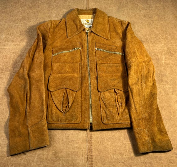 70's Souvenir Jacket 別珍 ベロア vintage 60s Vintage 60's 70's Berco Genuine Leather Suede Four Pocket Made in