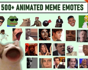 500 Animated Emotes Super Mega Pack | Twitch Emotes | Discord Emotes | Emotes for streamers and gamers | Emote pack
