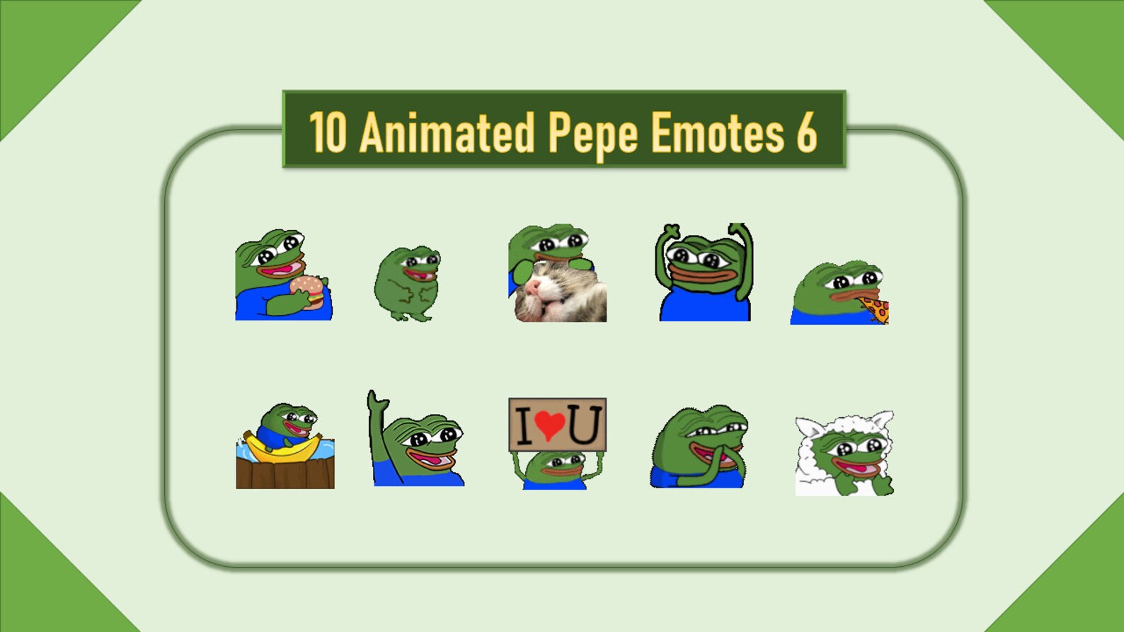10 Animated Pepe Emotes Pack for Twitch and Discord 6 Twitch Meme