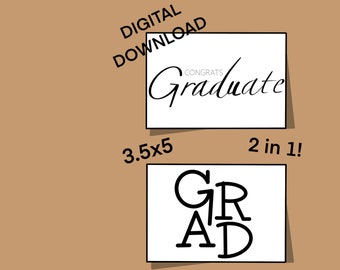 Minimalist Graduation Cards