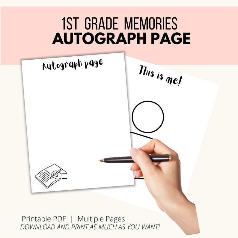 First Grade Memory Book, End of Year Activities, 2nd Grade Memory Book, 2nd Grade Memory Book