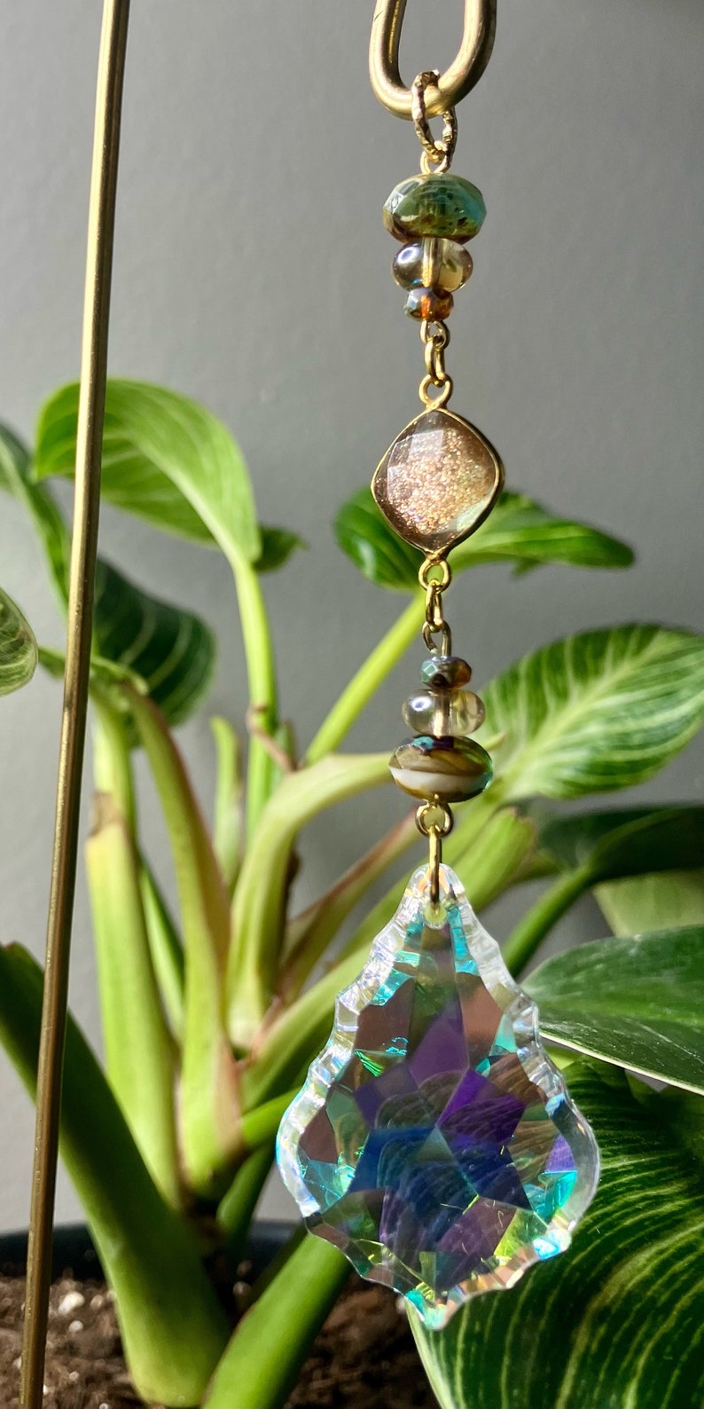 Suncatcher Plant Stake, Plant Accessories, Suncatcher for Houseplants