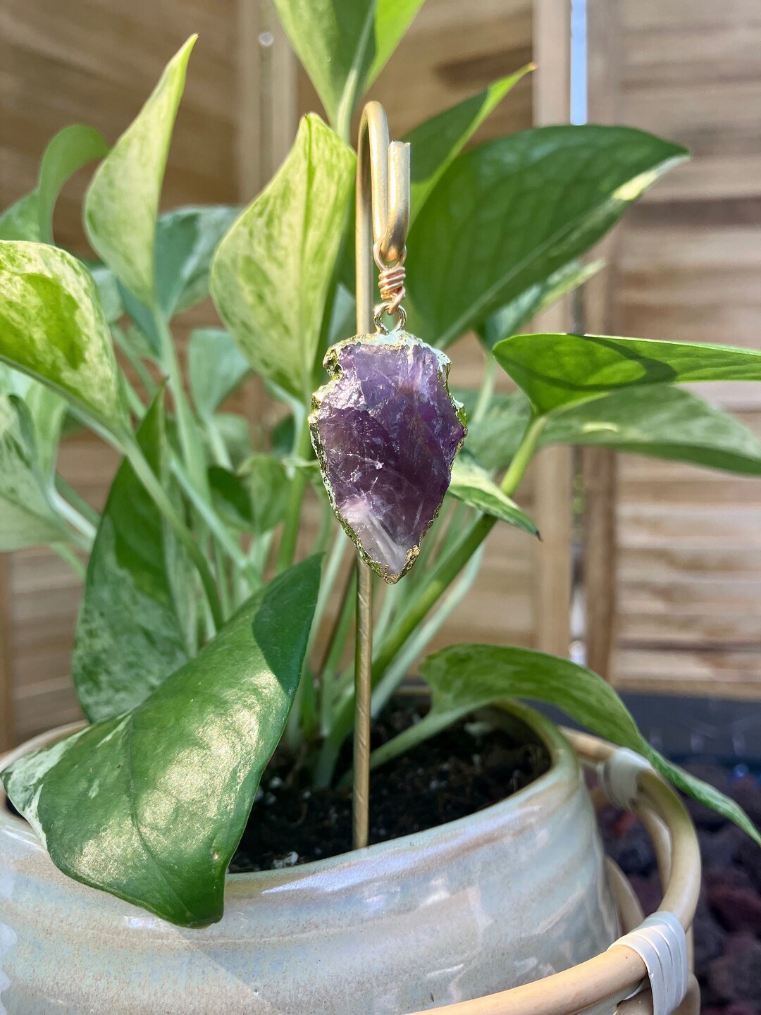 Plant Stake Plant Accessories Shepherds Hook Plant Stake Etsy