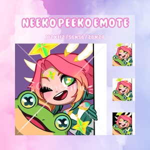 League of Legends Neeko Peeko Emote | Sticker | Twitch Streaming | Discord | YouTube | Facebook | Cute | Peek | Star Guardian