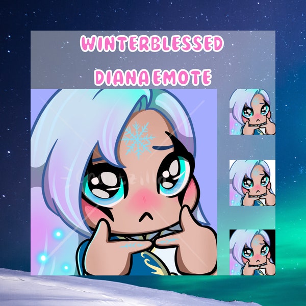 League of Legends Diana Plead Emote | Sticker | Twitch Streaming | Discord | YouTube | Facebook | Cute