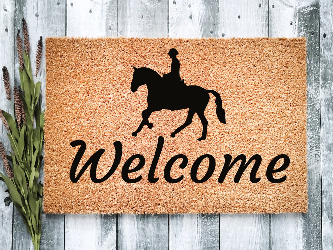 Horse Mat for Animal Lover, Farm Doormat, Horse Lover Porch