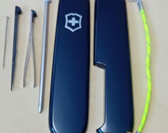 Genuine Victorinox  91mm Plus Scales(Various colours)+ tool set + 1 free reflective lanyard