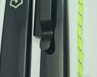 Custom modified genuine Victorinox  91mm Plus scales with clip