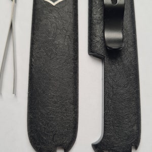 Custom Victorinox Swirl effect 91mm Plus Scales With Clip & Black tweezers /Black toothpick/split ring image 3