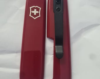 Custom modified genuine Victorinox sak 84mm ##see pics##(various  colours)  Scales With Clip (cutout or non cutout versions)