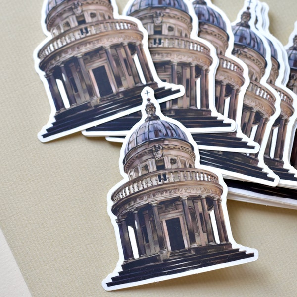 Tempietto - Matte Vinyl Sticker